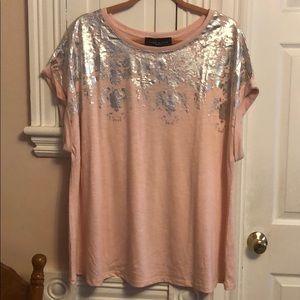 Como Black woman 2X blouse